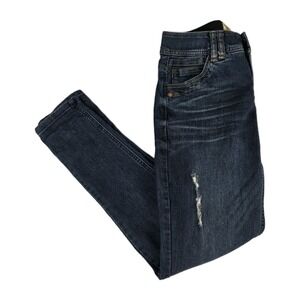 Democracy Jeans Womens Size 2 "Ab"technology Distressed Skinny Stretch Denim